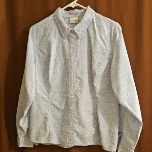 L.L. Bean Floral Button-Down Shirt